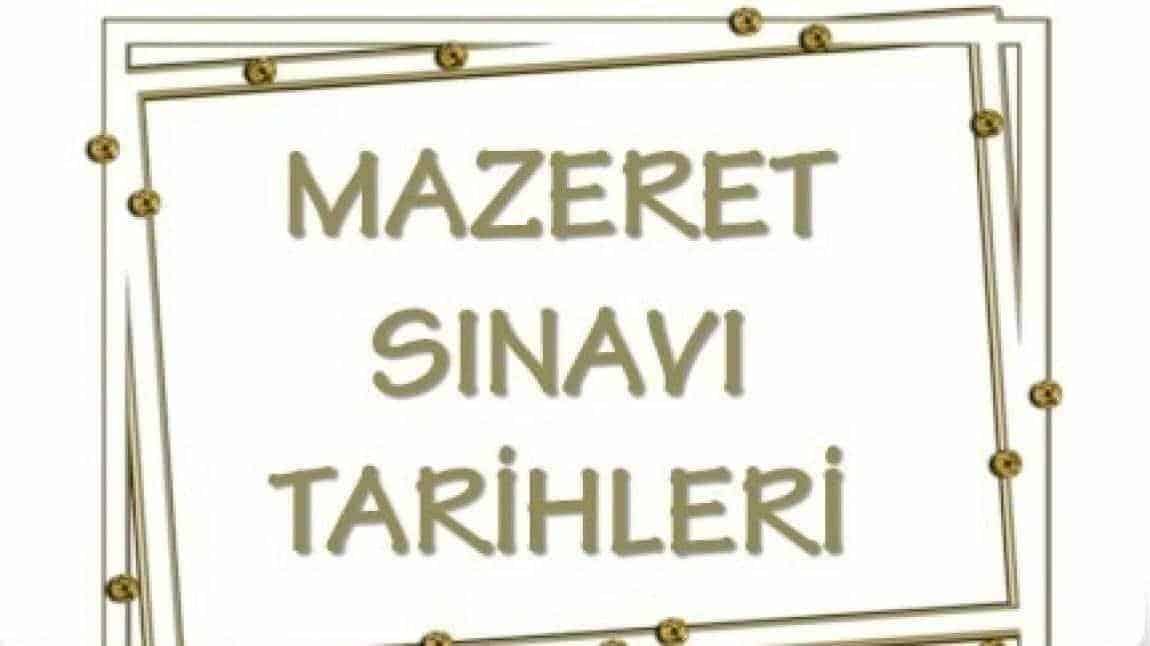 2024-2025 EĞİTİM ÖĞRETİM YILI I. DÖNEM I. ORTAK SINAVLARIN MAZERET SINAV TARİHLERİ